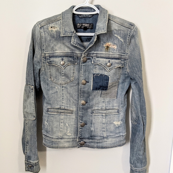 3/25$ Silver Jeans Denim Jacket Light Blue S - Picture 2 of 6